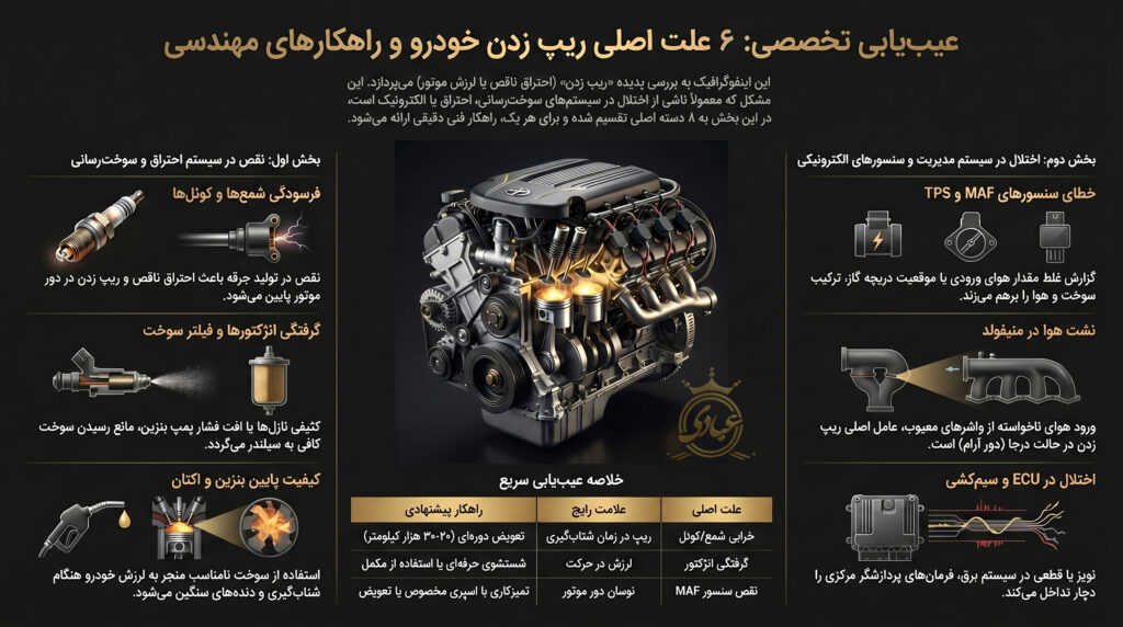 علت اصلی ریپ زدن خودرو
