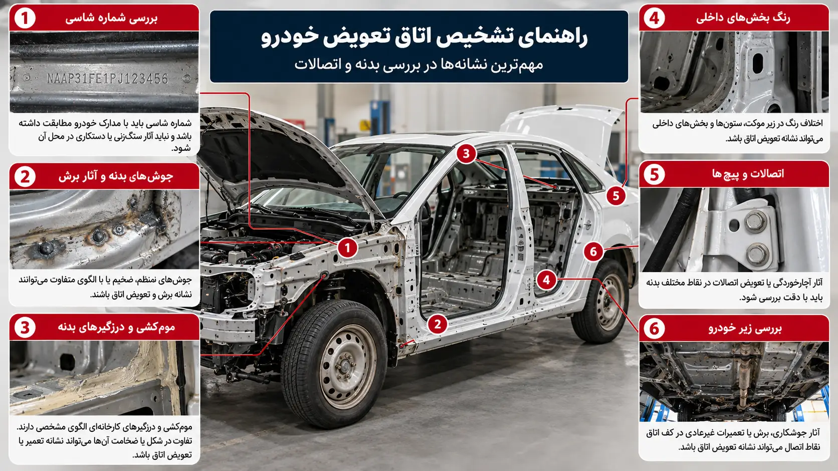 چگونه بفهمیم اتاق ماشین تعویض شده است؟