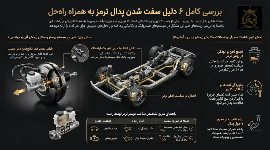 دلیل سفت شدن پدال ترمز