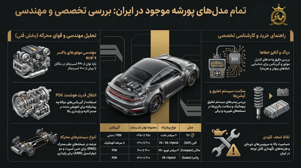 کارشناسی تخصصی پورشه