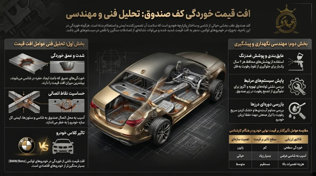 افت قیمت خوردگی کف صندق
